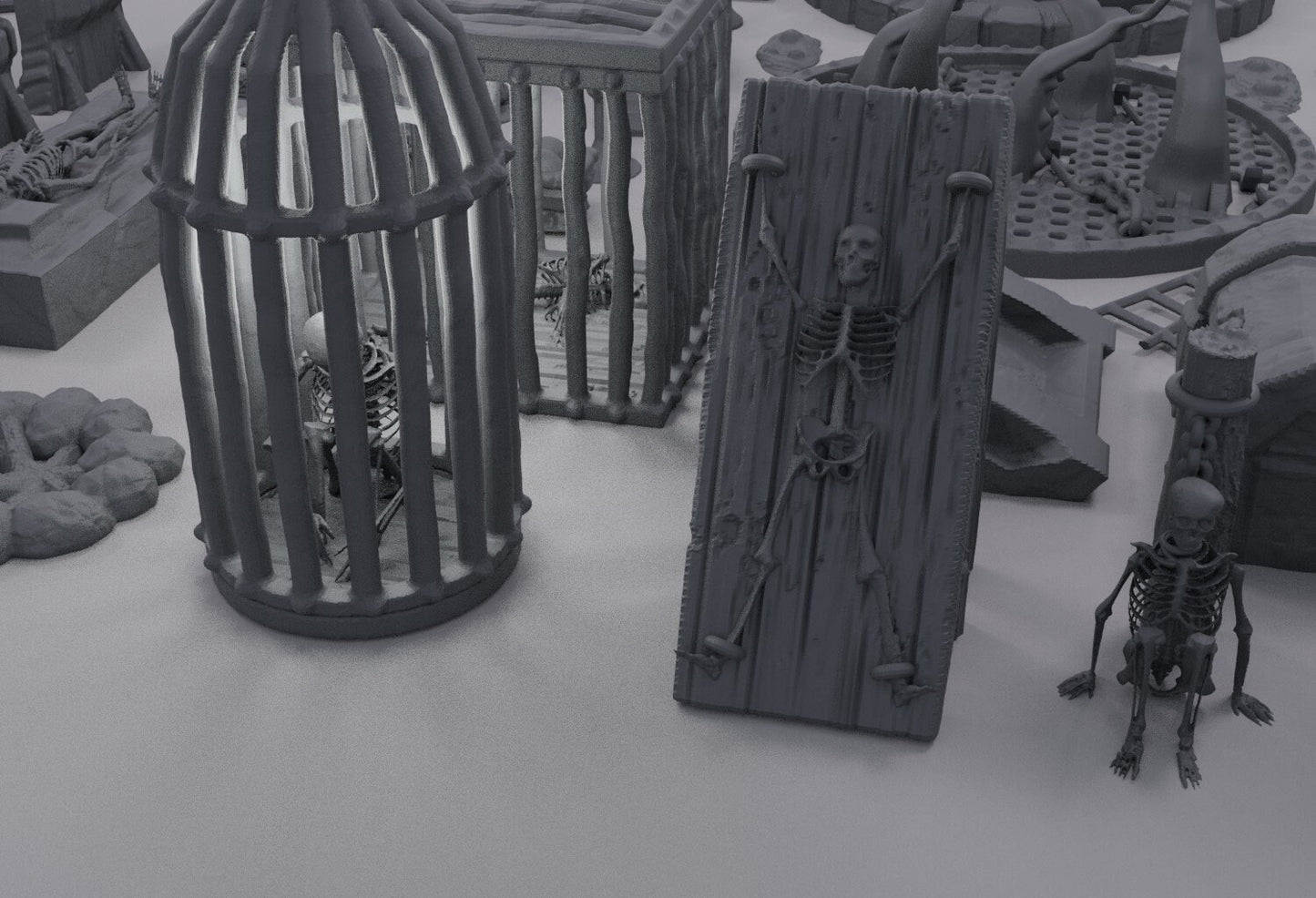 Dungeon Scatter Pack, Miniature Land | Dungeons and Dragons | Pathfinder | Table Top RPG | 3D Printed Model