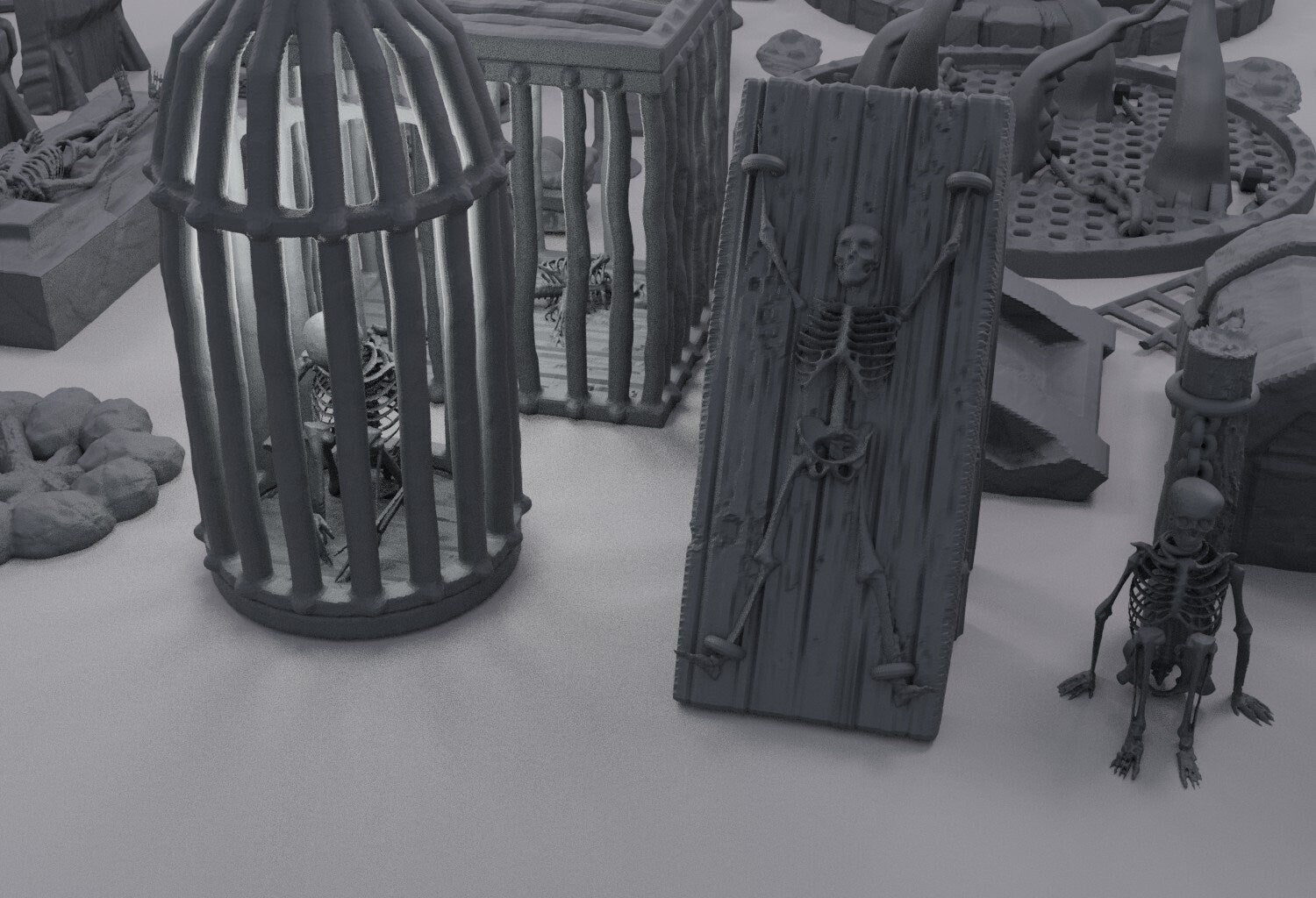 Dungeon Scatter Pack, Miniature Land | Dungeons and Dragons | Pathfinder | Table Top RPG | 3D Printed Model