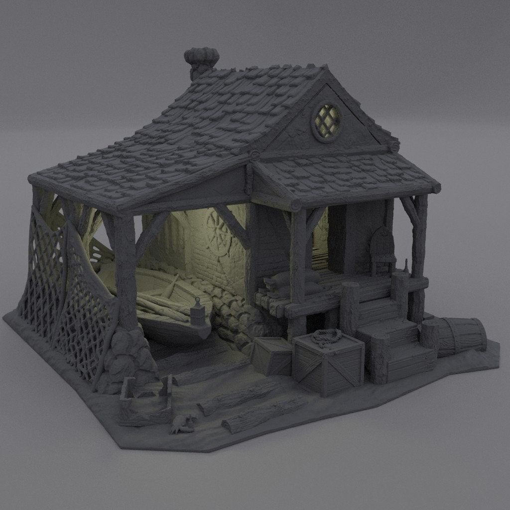 Fishermans Shack | Aussie 3D Printed Miniatures and Terrain