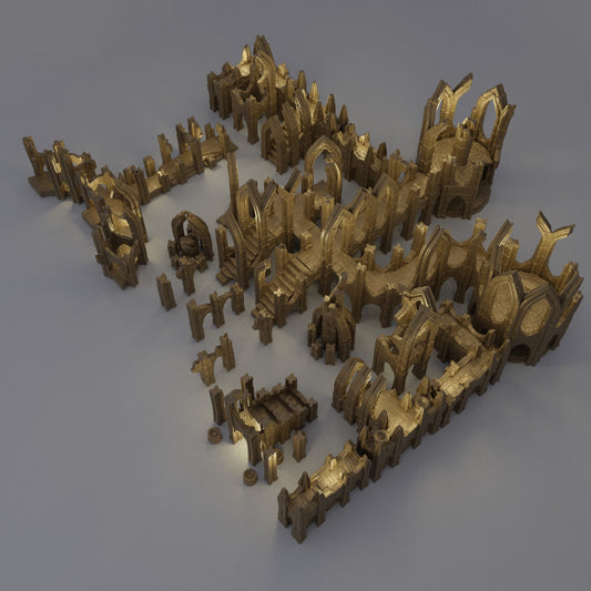 Elvish Ruin Pieces | Aussie 3D Printed Miniatures and Terrain