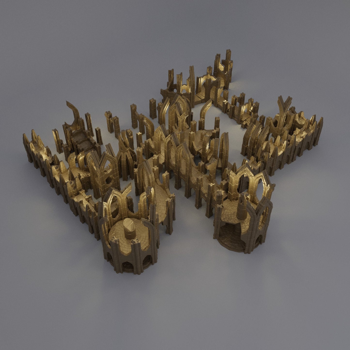 Elvish Ruin Pieces | Aussie 3D Printed Miniatures and Terrain