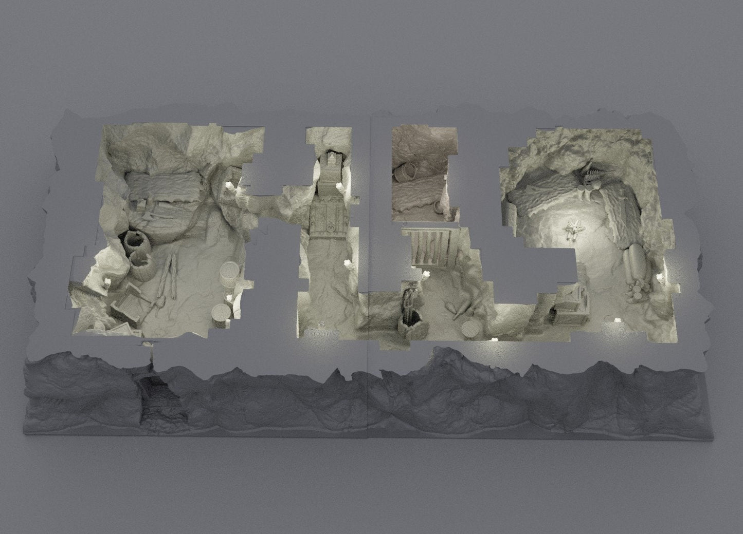 Small Bandit Hideout | Aussie 3D Printed Miniatures and Terrain