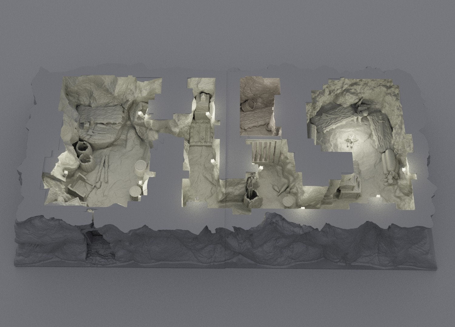 Small Bandit Hideout | Aussie 3D Printed Miniatures and Terrain