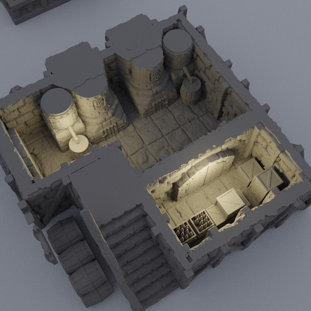 Medieval Destillery, Miniature Land | Dungeons and Dragons | Pathfinder | Table Top RPG | 3D Printed Model