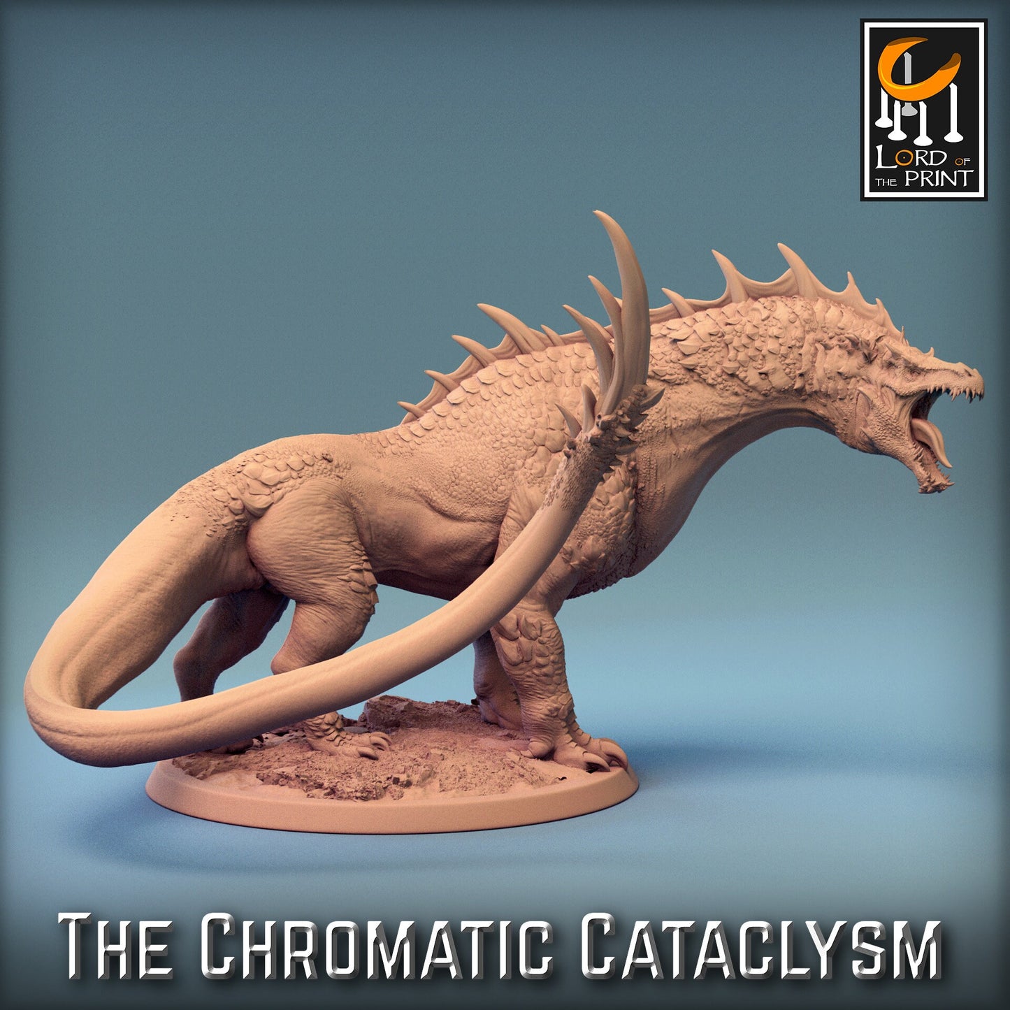 Green Dragon Spawn, Chromatic Cataclysm, Lord of the Print | Dungeons and Dragons | Pathfinder | Table Top RPG | 3D Printed Model