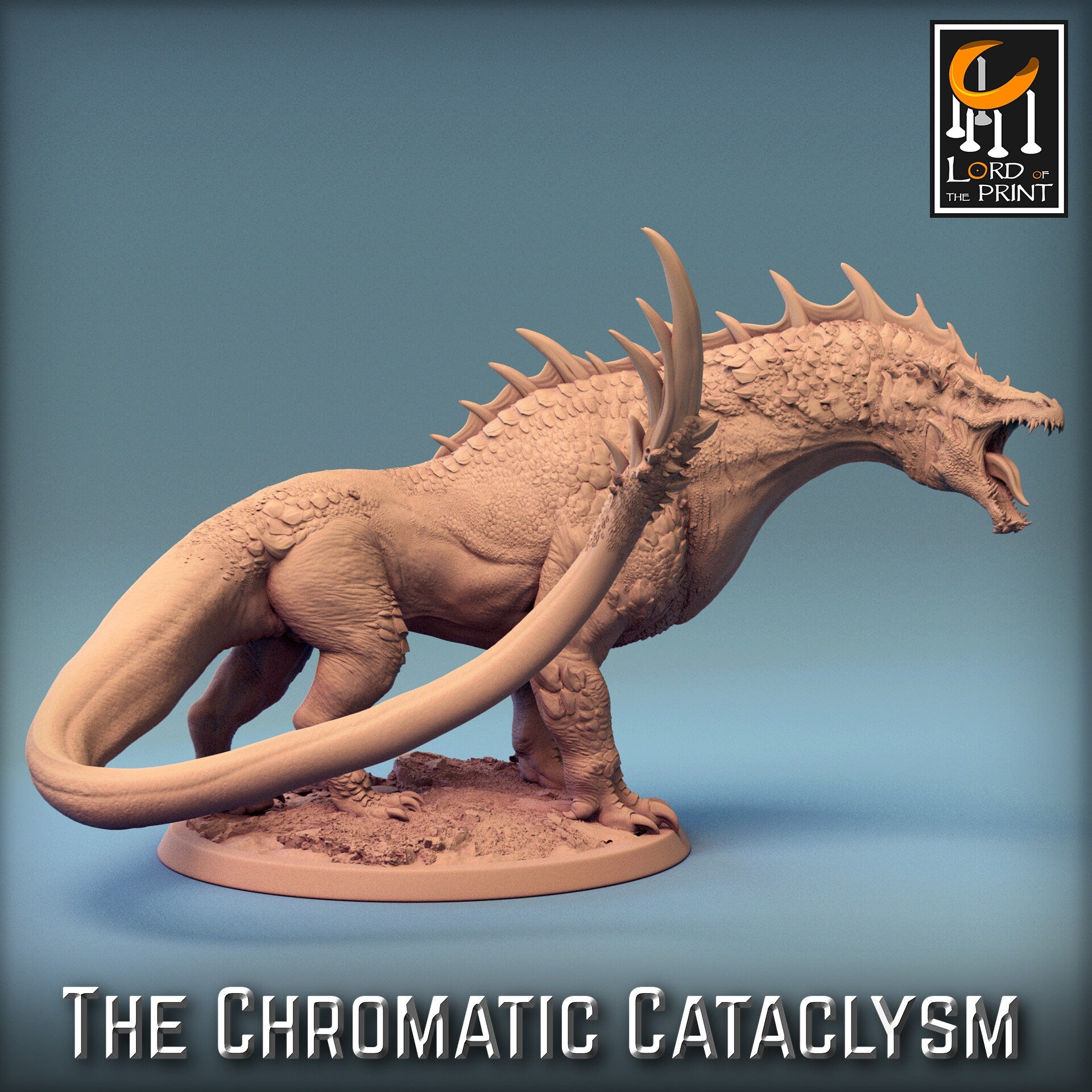 Green Dragon Spawn, Chromatic Cataclysm, Lord of the Print | Dungeons and Dragons | Pathfinder | Table Top RPG | 3D Printed Model