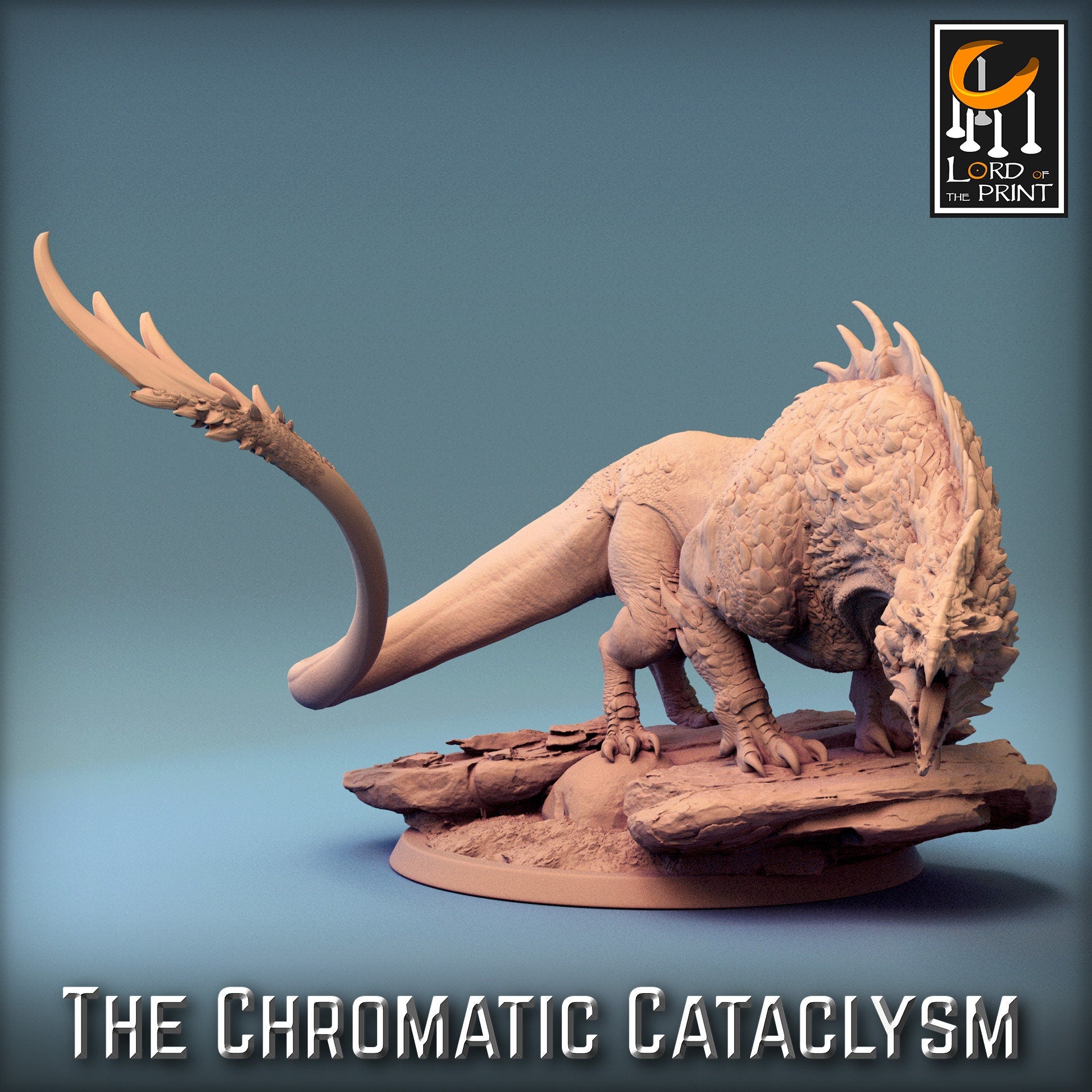White Dragon Spawn, Chromatic Cataclysm, Lord of the Print | Dungeons and Dragons | Pathfinder | Table Top RPG | 3D Printed Model
