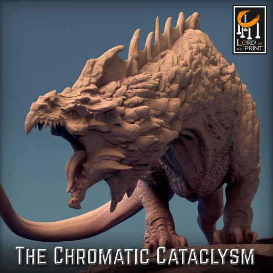 White Dragon Spawn, Chromatic Cataclysm, Lord of the Print | Dungeons and Dragons | Pathfinder | Table Top RPG | 3D Printed Model