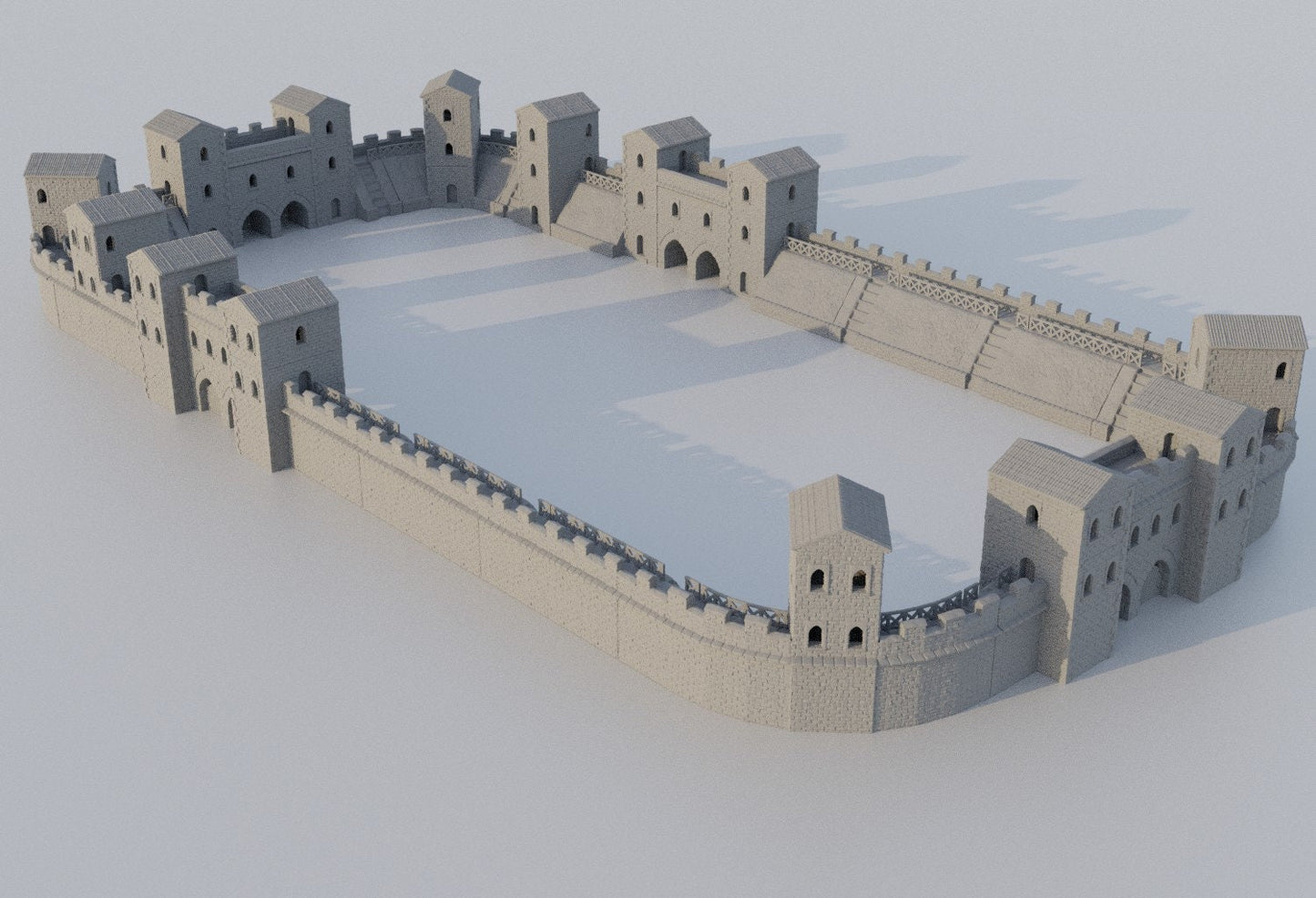 Roman Fort, Miniature Land | Dungeons and Dragons | Pathfinder | Table Top RPG | 3D Printed Model