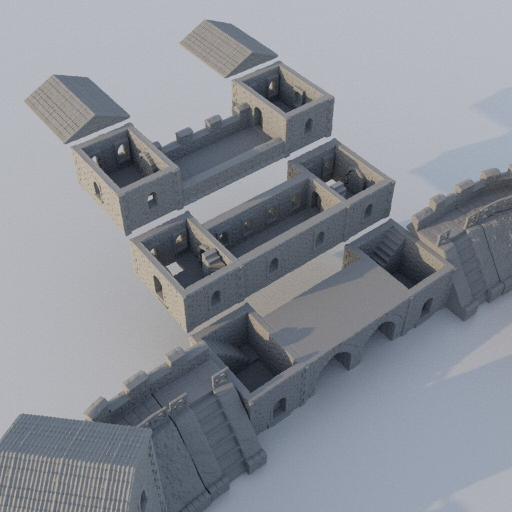 Roman Fort, Miniature Land | Dungeons and Dragons | Pathfinder | Table Top RPG | 3D Printed Model