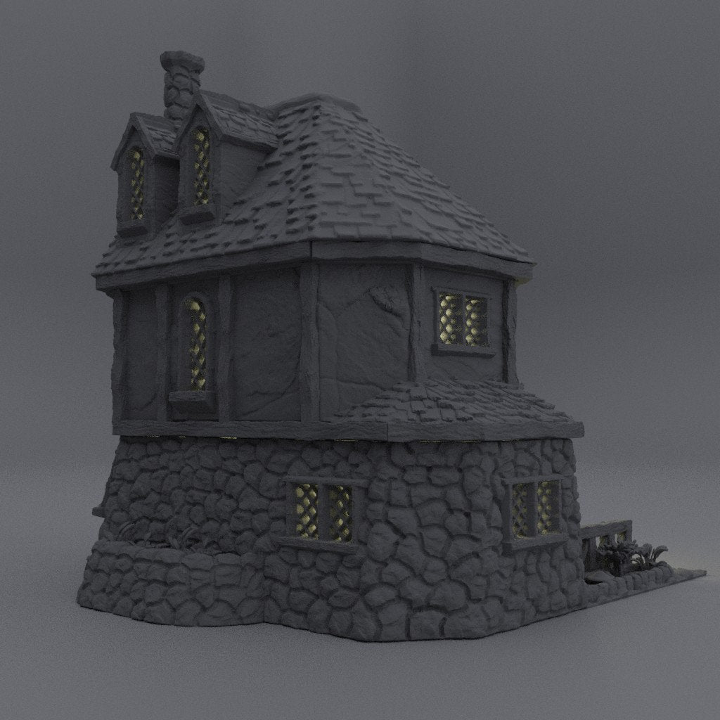 Alchemists House, Miniature Land | Dungeons and Dragons | Pathfinder | Table Top RPG | 3D Printed Model