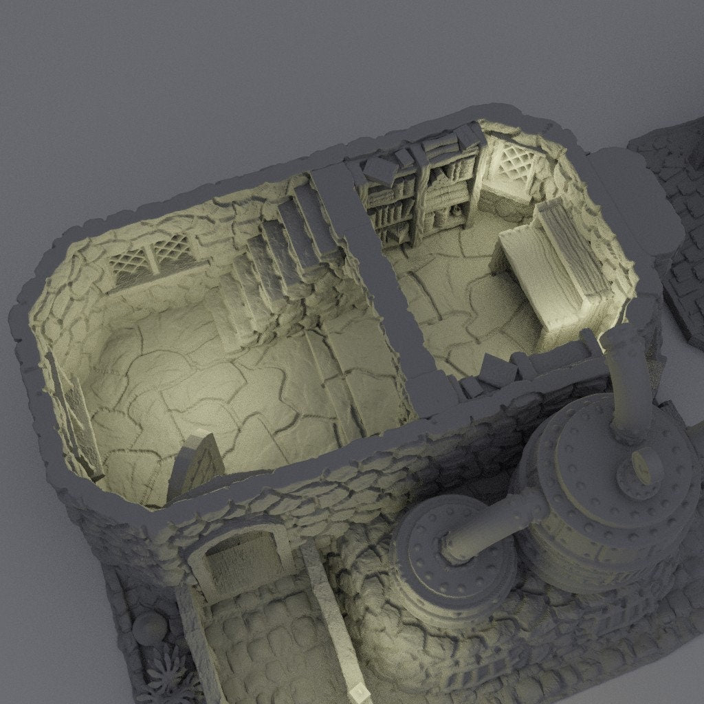 Alchemists House, Miniature Land | Dungeons and Dragons | Pathfinder | Table Top RPG | 3D Printed Model