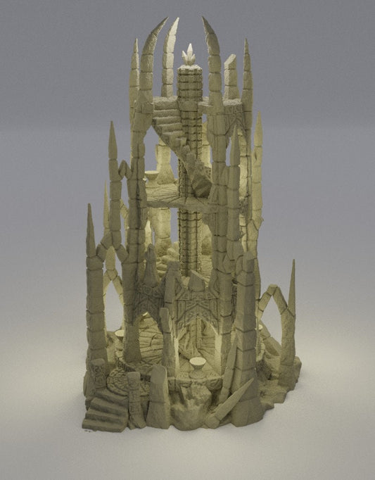 The Ruined Altar, Miniature Land | Dungeons and Dragons | Pathfinder | Table Top RPG | 3D Printed Model