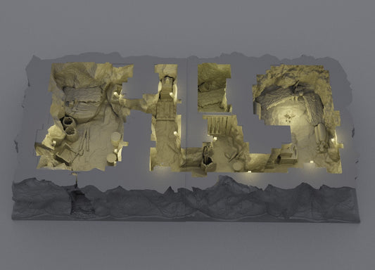 Small Bandit Hideout | Aussie 3D Printed Miniatures and Terrain