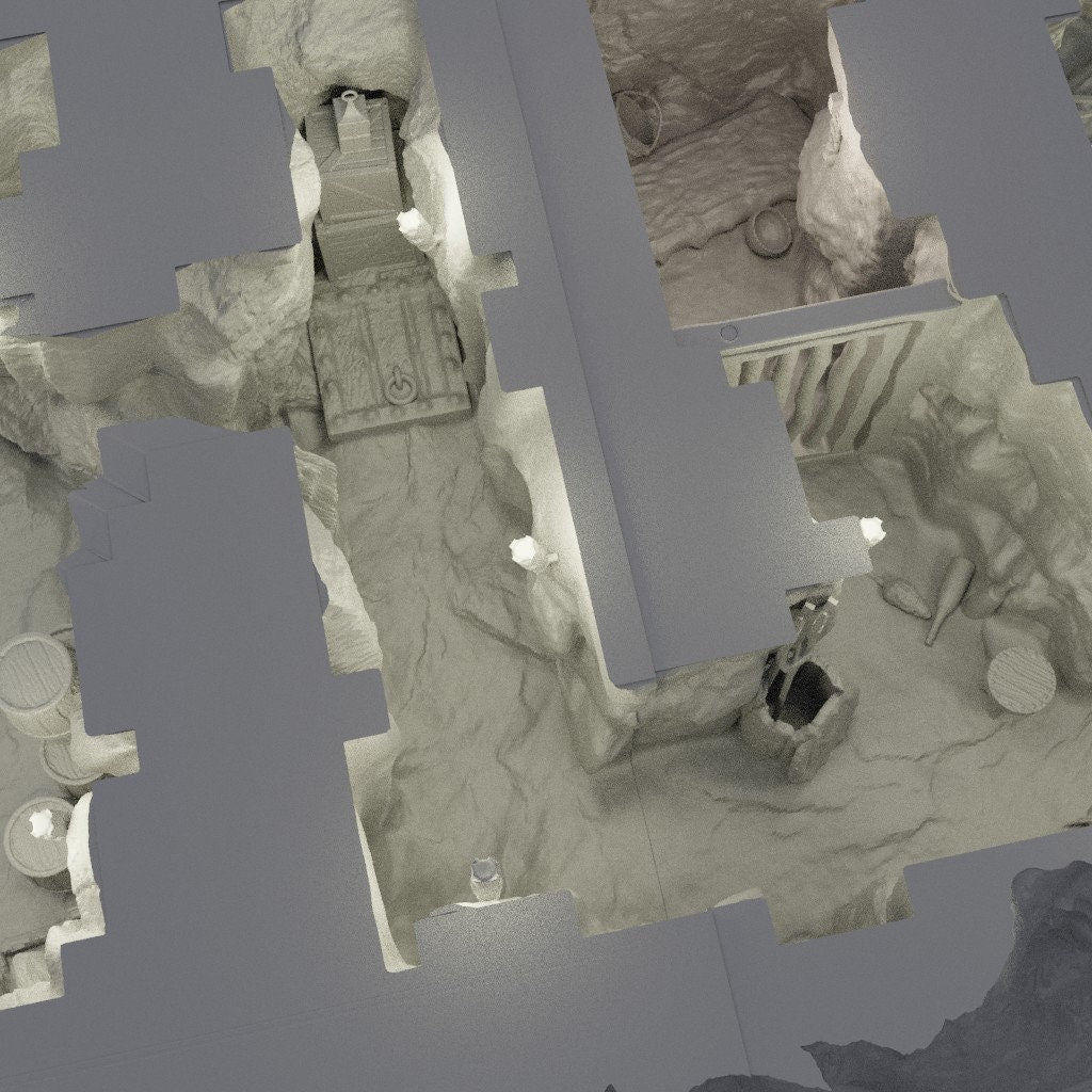 Small Bandit Hideout | Aussie 3D Printed Miniatures and Terrain