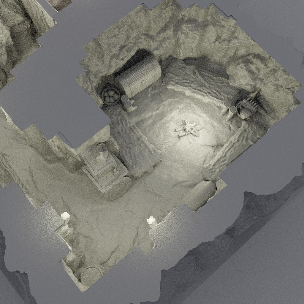 Small Bandit Hideout | Aussie 3D Printed Miniatures and Terrain