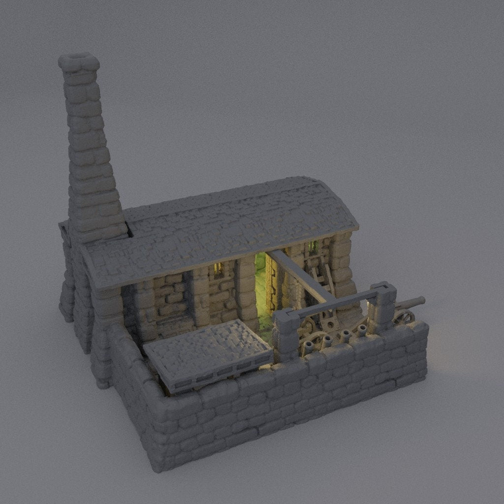 Medieval Cannon Forge, Miniature Land | Dungeons and Dragons | Pathfinder | Table Top RPG | 3D Printed Model