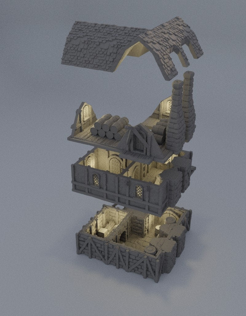 Medieval Destillery | Aussie 3D Printed Miniatures and Terrain