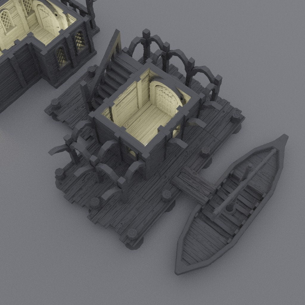 Sea Lodge, Miniature Land | Dungeons and Dragons | Pathfinder | Table Top RPG | 3D Printed Model