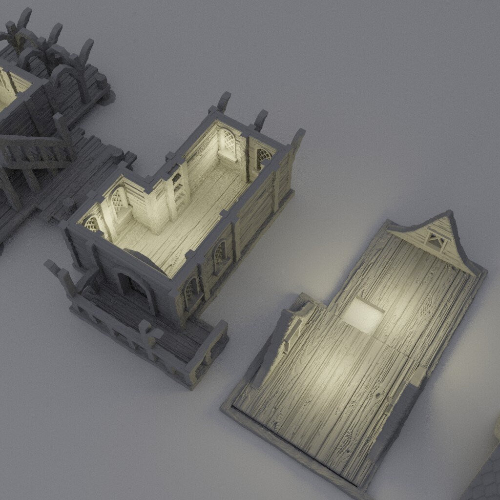 Sea Lodge, Miniature Land | Dungeons and Dragons | Pathfinder | Table Top RPG | 3D Printed Model