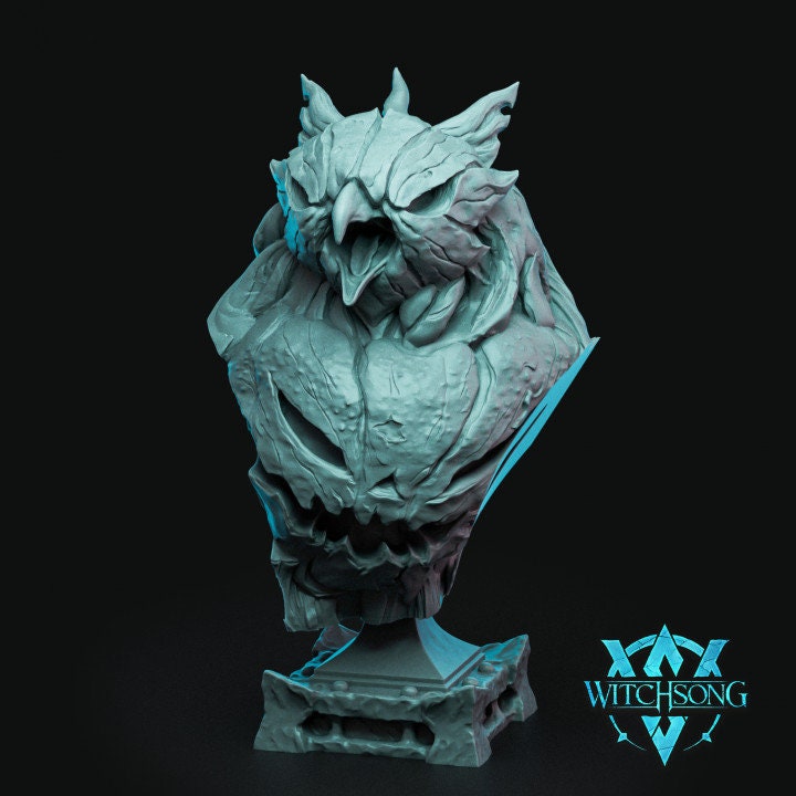 Fowl Moon Stalker, Bust Option, Witchsong Miniatures | Dungeons and Dragons | Pathfinder | Table Top RPG | 3D Printed Model