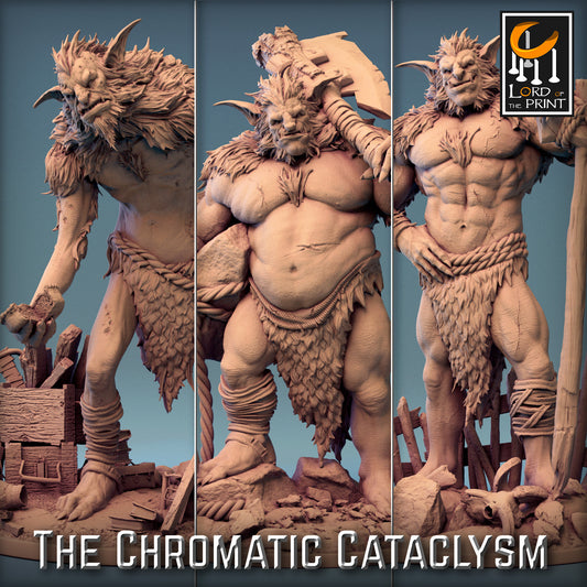 The Ice Trolls, 3 Poses, Lord of the Print | Dungeons and Dragons | Pathfinder | Table Top RPG | 3D Printed Model