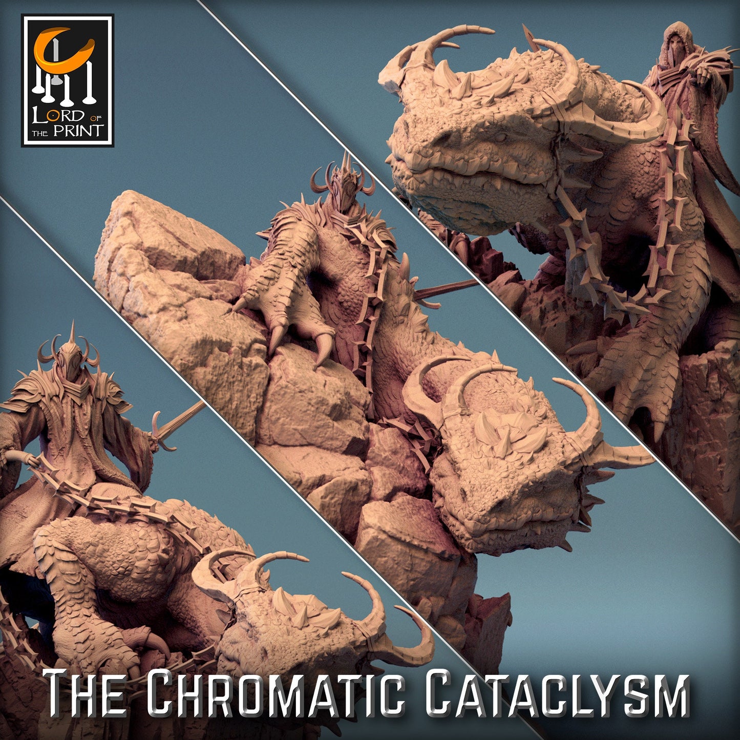 Drake Riders, 3 Poses | Aussie 3D Printed Miniatures and Terrain