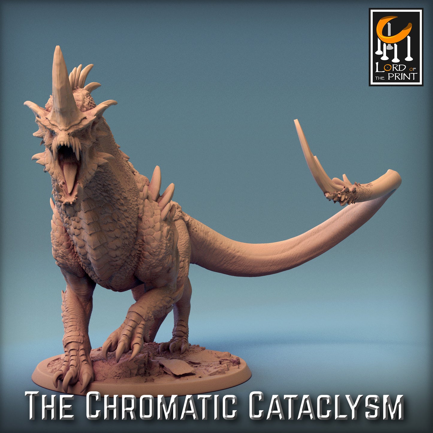 Blue Dragon Spawn, Chromatic Cataclysm, Lord of the Print | Dungeons and Dragons | Pathfinder | Table Top RPG | 3D Printed Model
