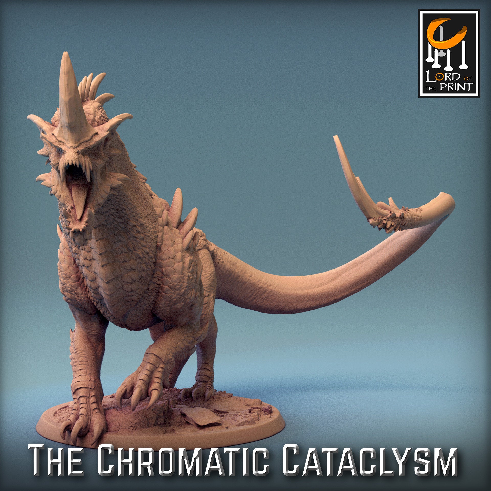 Blue Dragon Spawn, Chromatic Cataclysm, Lord of the Print | Dungeons and Dragons | Pathfinder | Table Top RPG | 3D Printed Model