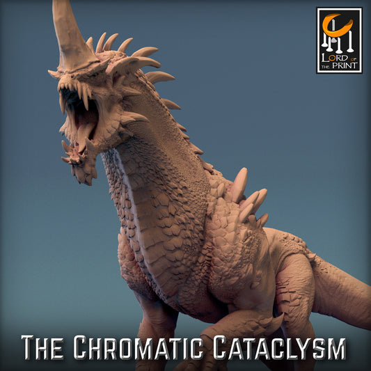 Blue Dragon Spawn, Chromatic Cataclysm, Lord of the Print | Dungeons and Dragons | Pathfinder | Table Top RPG | 3D Printed Model