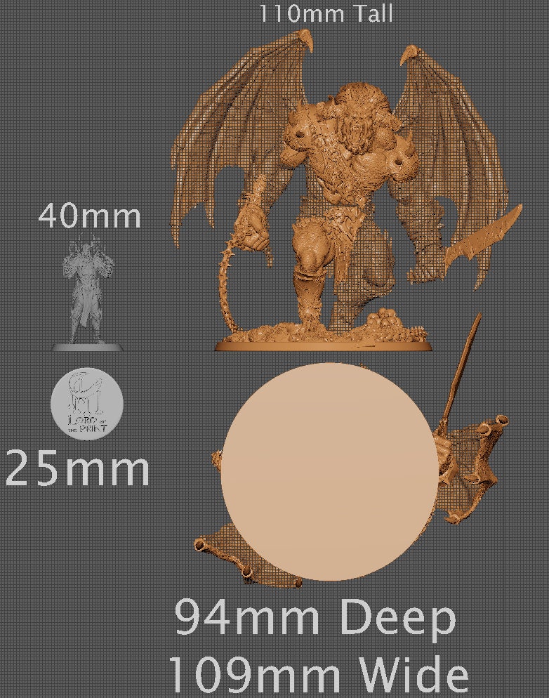 Bazzoth, Collective Studios | Dungeons and Dragons | Pathfinder | Table Top RPG | 3D Printed Model