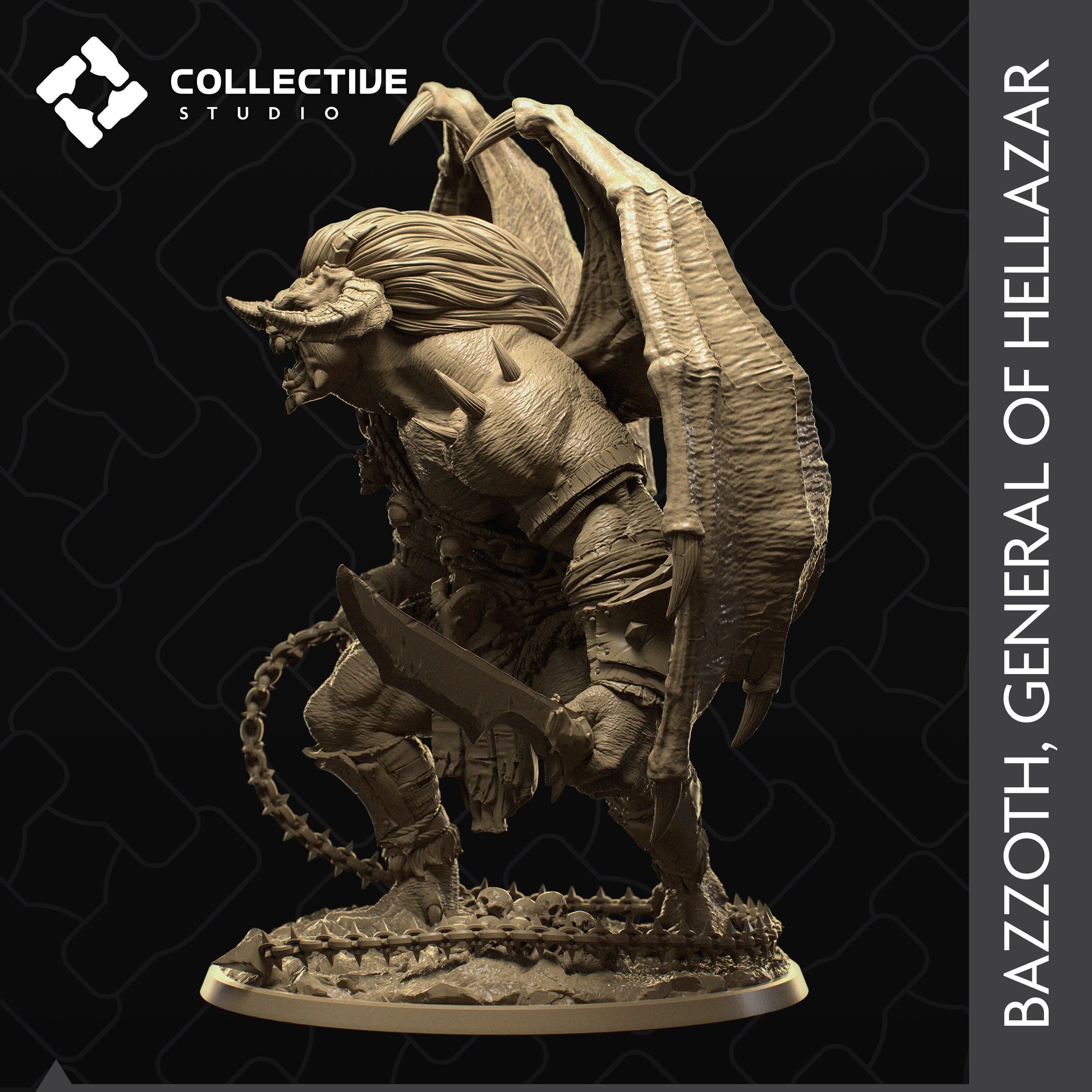Bazzoth, Collective Studios | Dungeons and Dragons | Pathfinder | Table Top RPG | 3D Printed Model