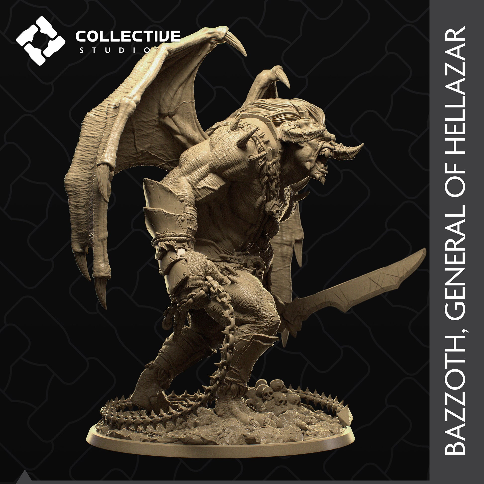 Bazzoth, Collective Studios | Dungeons and Dragons | Pathfinder | Table Top RPG | 3D Printed Model
