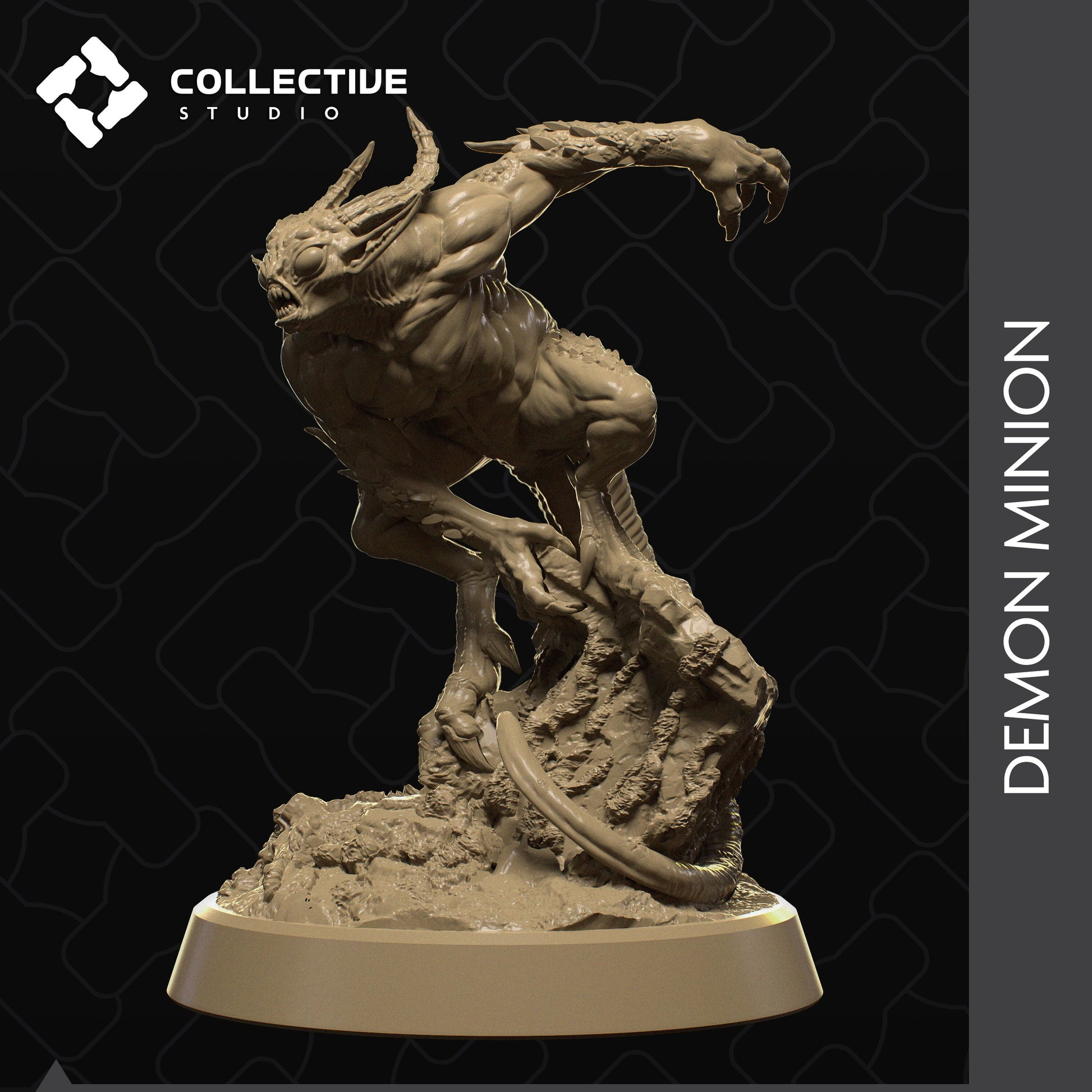 Demon Minion, Collective Studios | Dungeons and Dragons | Pathfinder | Table Top RPG | 3D Printed Model