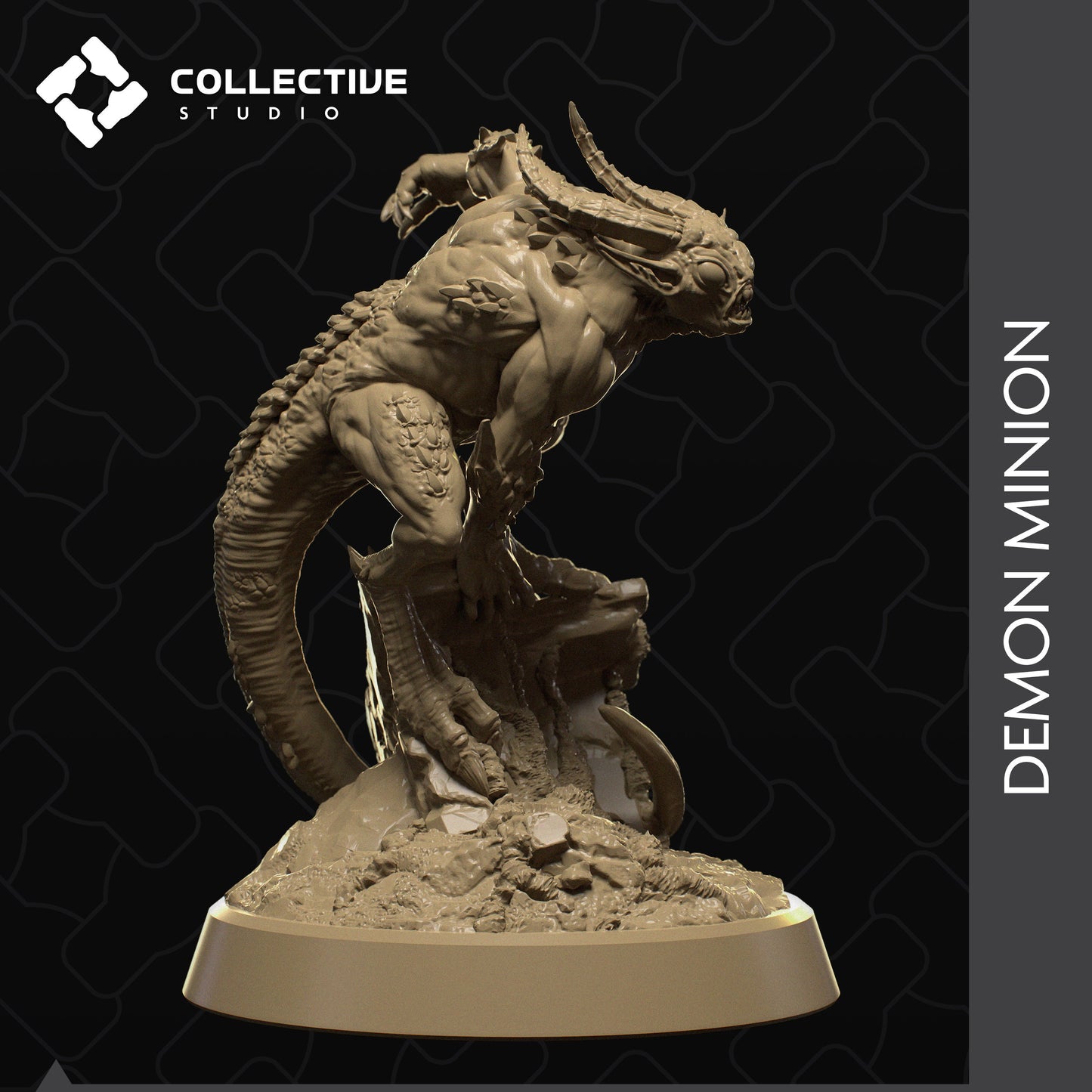 Demon Minion, Collective Studios | Dungeons and Dragons | Pathfinder | Table Top RPG | 3D Printed Model