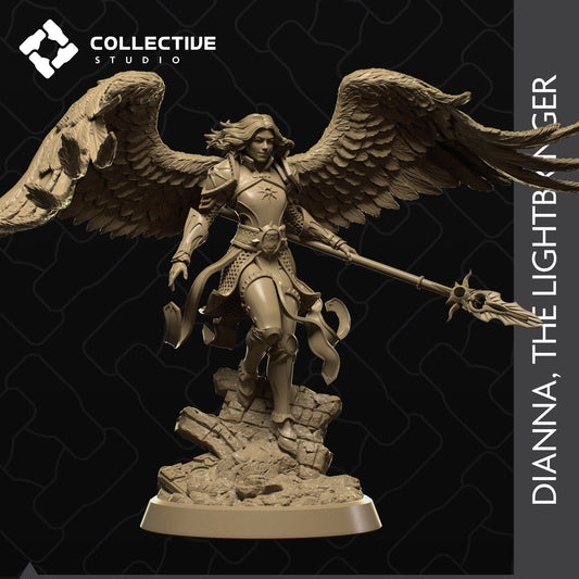 Diana, Collective Studios | Dungeons and Dragons | Pathfinder | Table Top RPG | 3D Printed Model