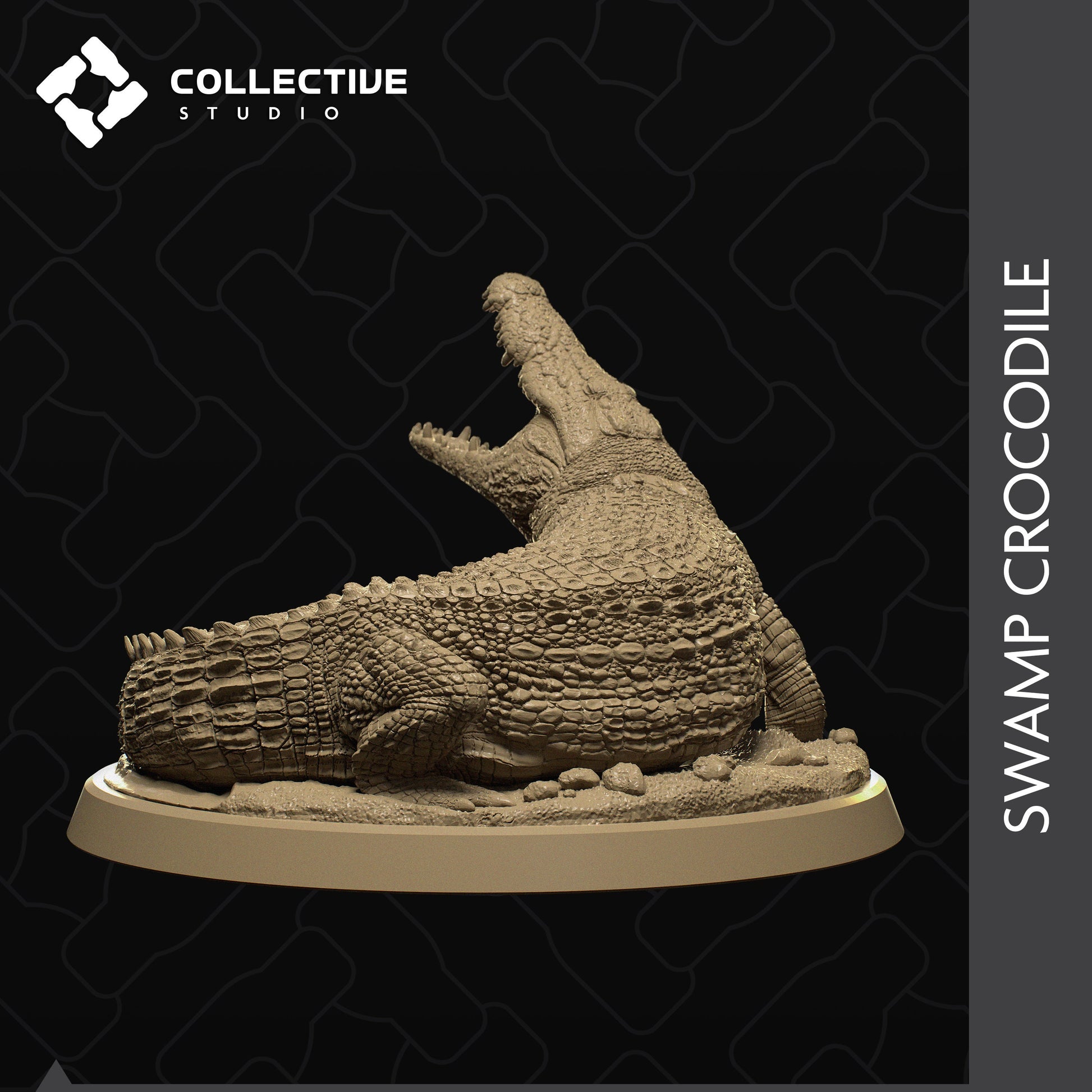 Crocodile | Aussie 3D Printed Miniatures and Terrain