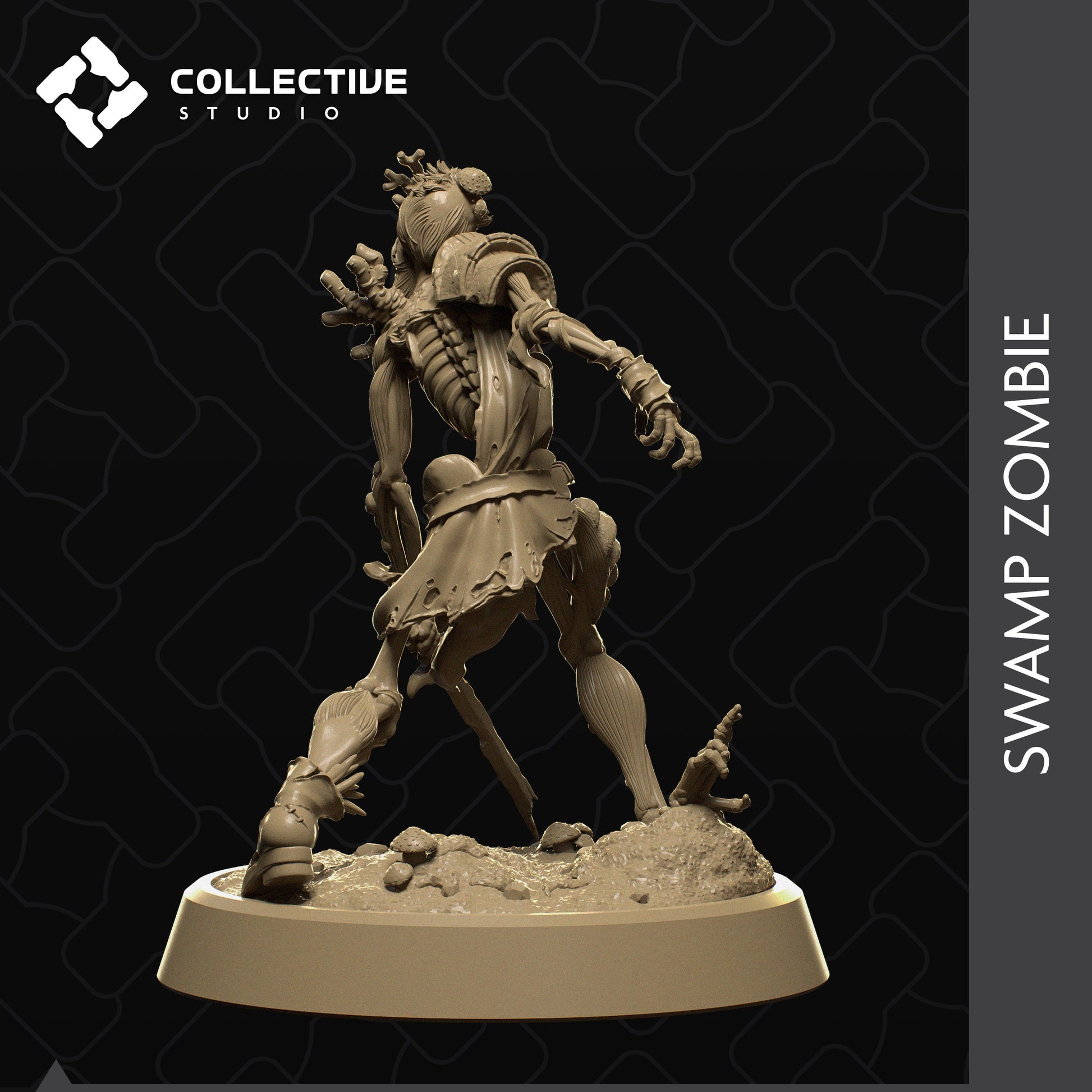 Swamp Zombie | Aussie 3D Printed Miniatures and Terrain