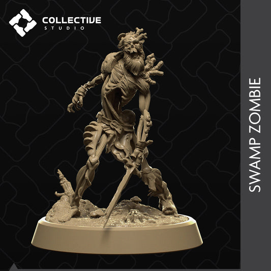 Swamp Zombie | Aussie 3D Printed Miniatures and Terrain