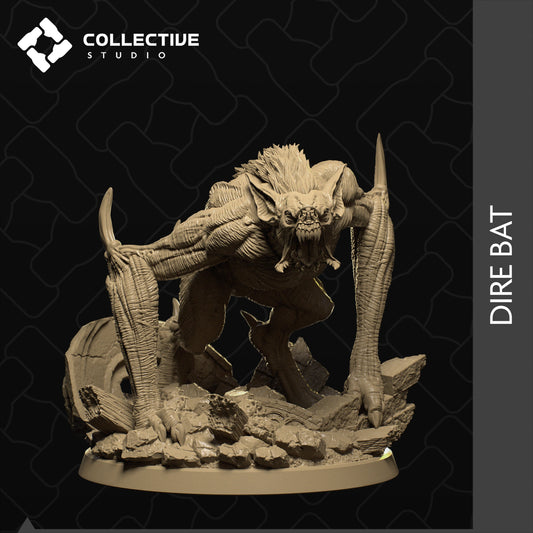 Giant Bat, Collective Studios | Dungeons and Dragons | Pathfinder | Table Top RPG | 3D Printed Model