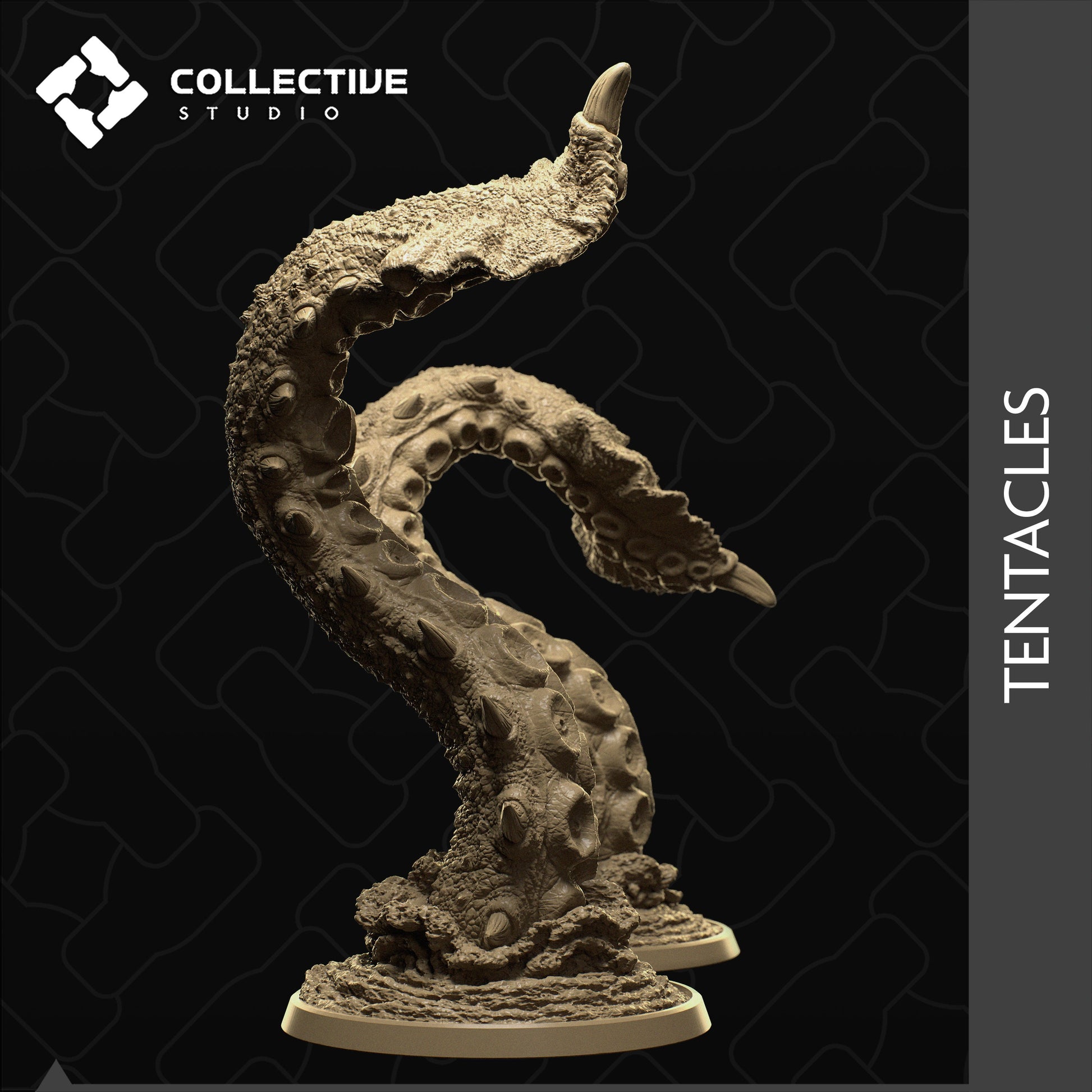 Kraken, Collective Studios | Dungeons and Dragons | Pathfinder | Table Top RPG | 3D Printed Model