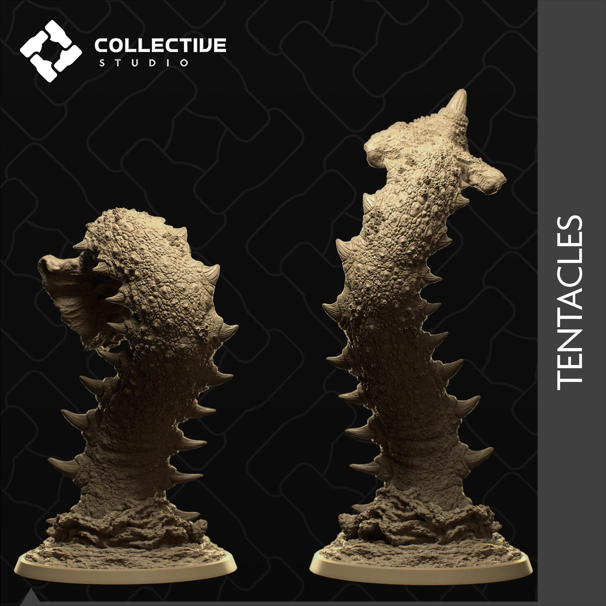 Kraken, Collective Studios | Dungeons and Dragons | Pathfinder | Table Top RPG | 3D Printed Model