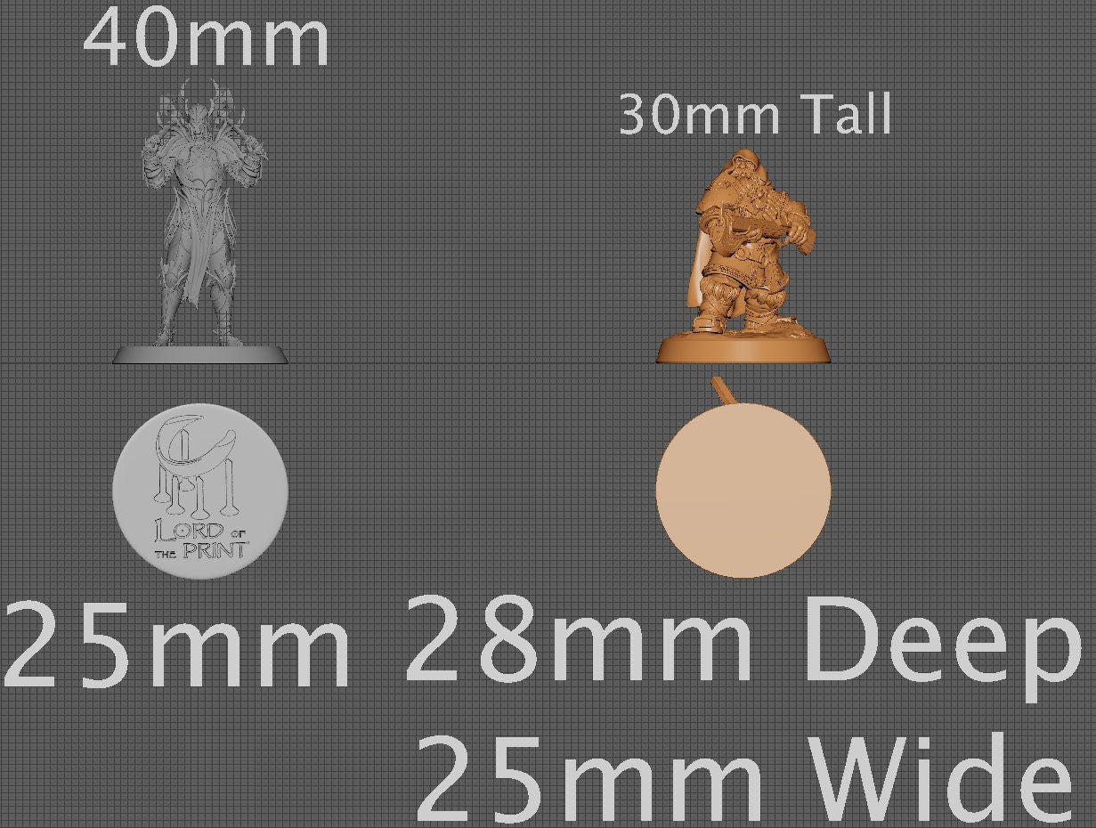 Dwarf Ranger | Aussie 3D Printed Miniatures and Terrain