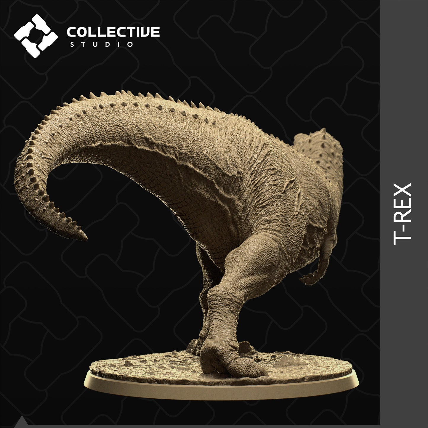 T-rex, Collective Studios | Dungeons and Dragons | Pathfinder | Table Top RPG | 3D Printed Model