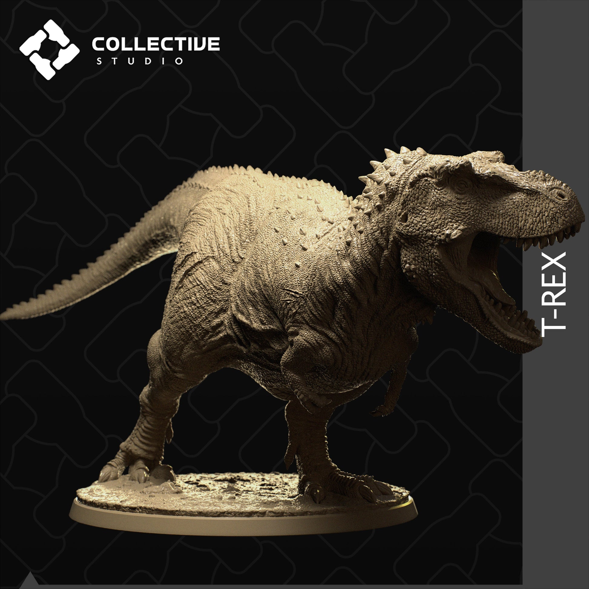 T-rex, Collective Studios | Dungeons and Dragons | Pathfinder | Table Top RPG | 3D Printed Model