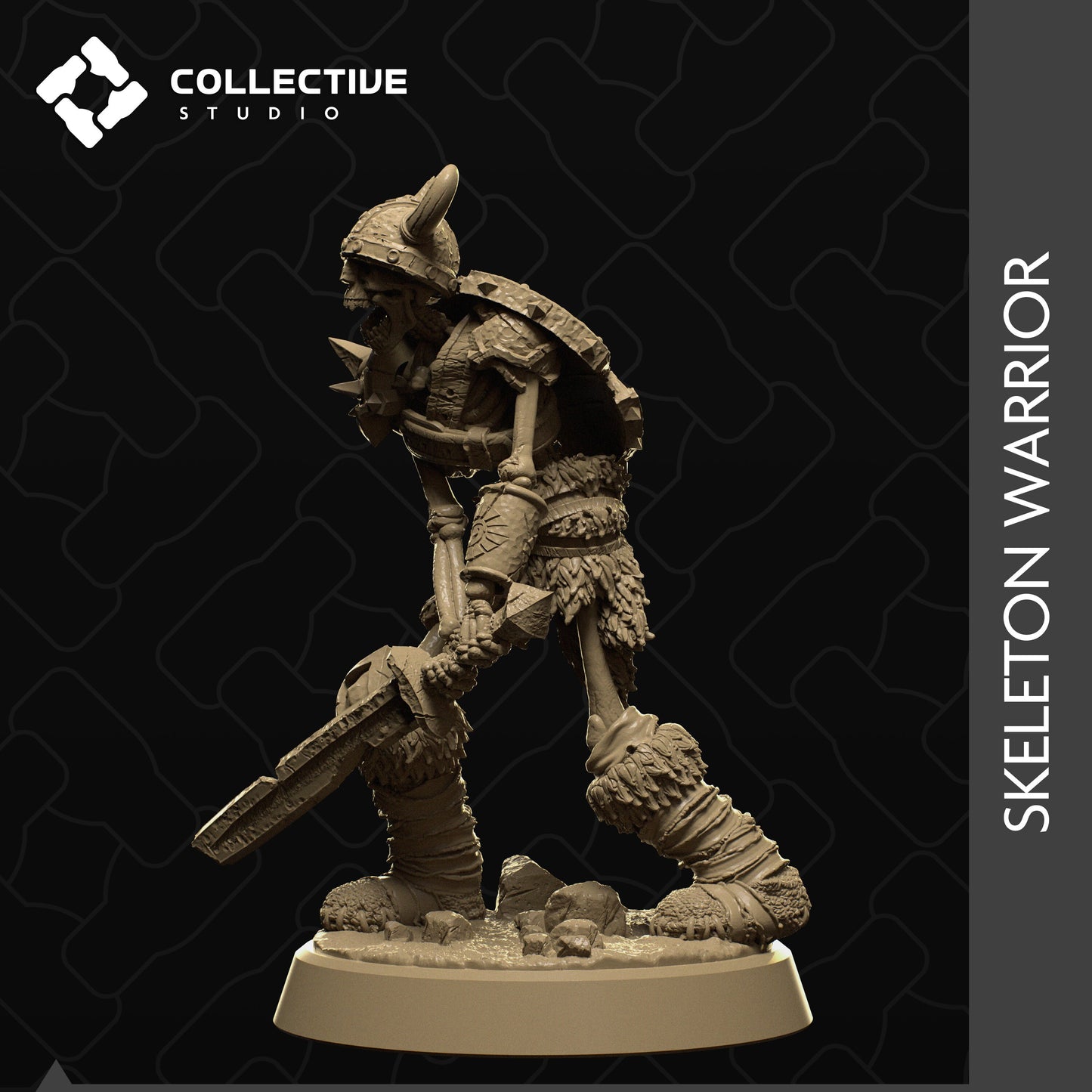 Skeleton Warband, Collective Studios | Dungeons and Dragons | Pathfinder | Table Top RPG | 3D Printed Model