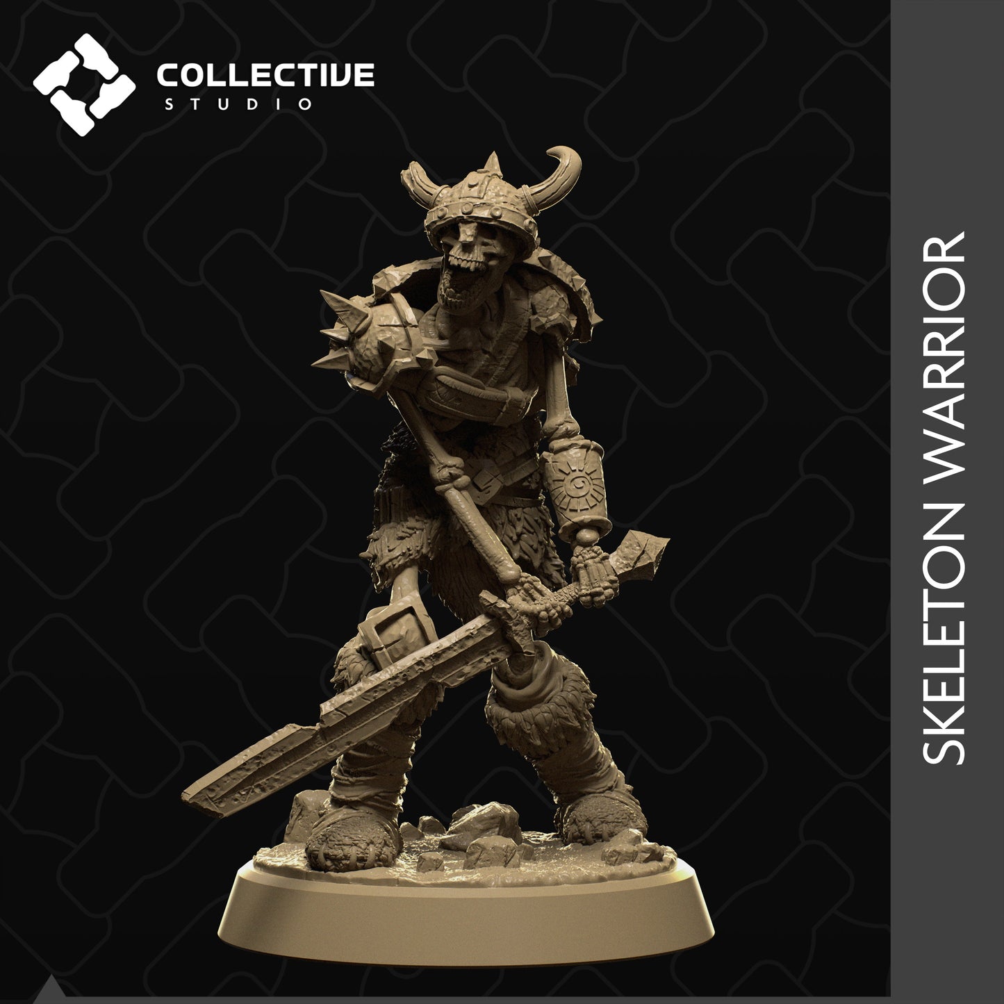 Skeleton Warband, Collective Studios | Dungeons and Dragons | Pathfinder | Table Top RPG | 3D Printed Model