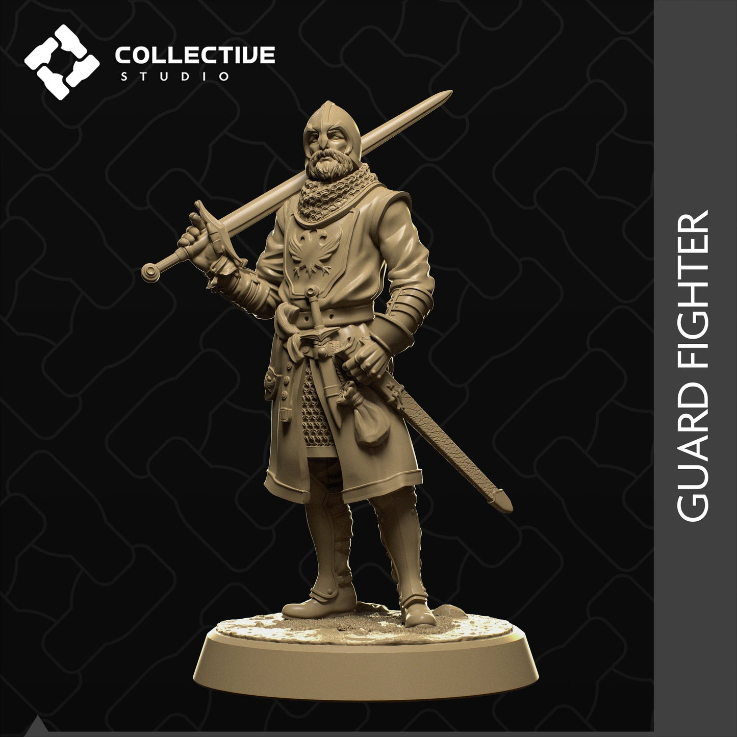 Guardsman Squad, Collective Studios | Dungeons and Dragons | Pathfinder | Table Top RPG | 3D Printed Model