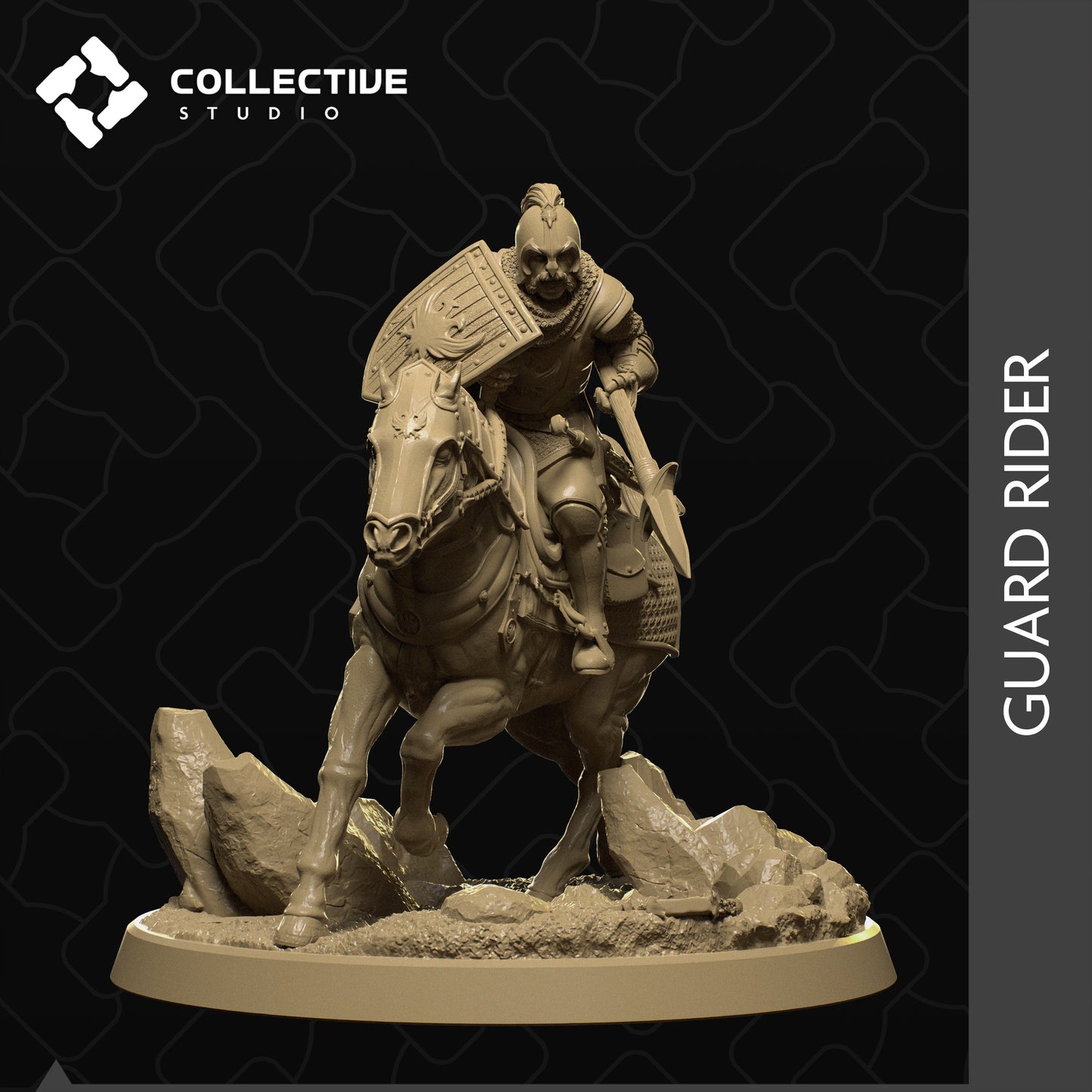 Guardsman Squad, Collective Studios | Dungeons and Dragons | Pathfinder | Table Top RPG | 3D Printed Model