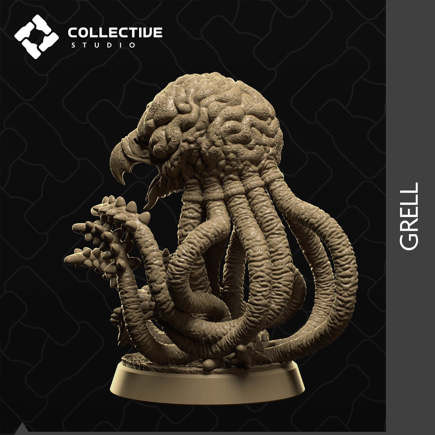 Grell, Collective Studios | Dungeons and Dragons | Pathfinder | Table Top RPG | 3D Printed Model